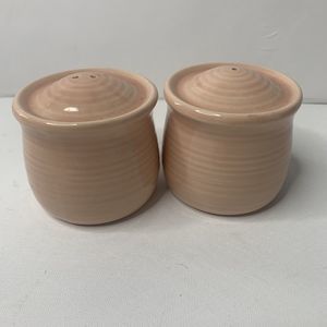 Vintage Franciscan Stoneware Peach Reflections Salt and Pepper Shakers